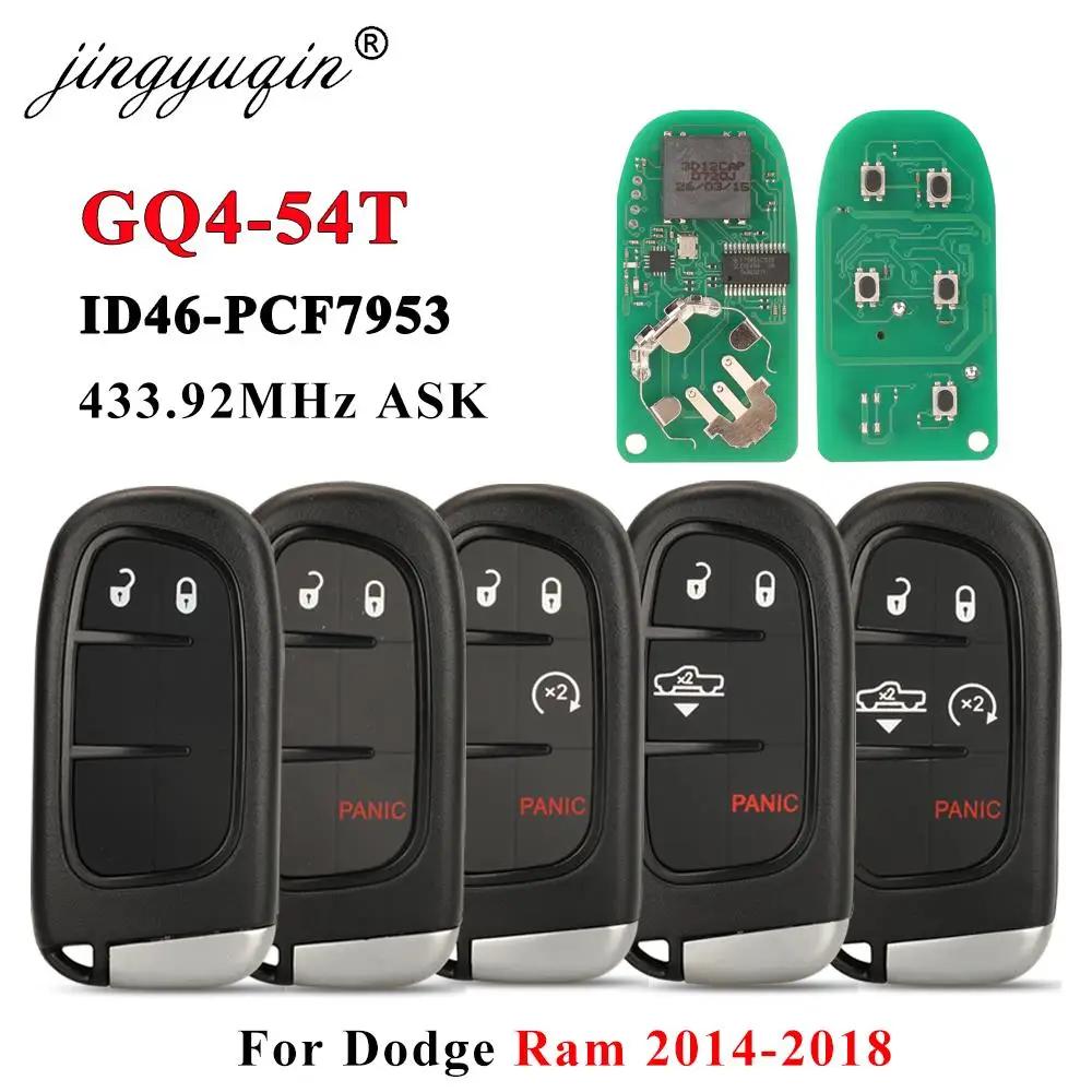 Jingyuqin GQ4-54T ID46  Ⱦ ڵ Ű Dodge Ram 1500 2500 3500 2014 2015 2016 2017 2018 谡 FOB 433Mhz 2/3/4/5 BT